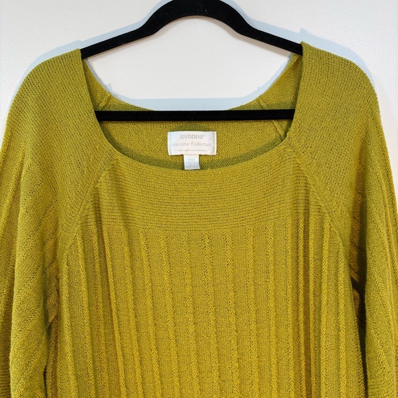 Green Knit Figure Flattering Quiet Luxury Capsule Sweater Top Women’s Plus 18/20 - Picture 4 of 13